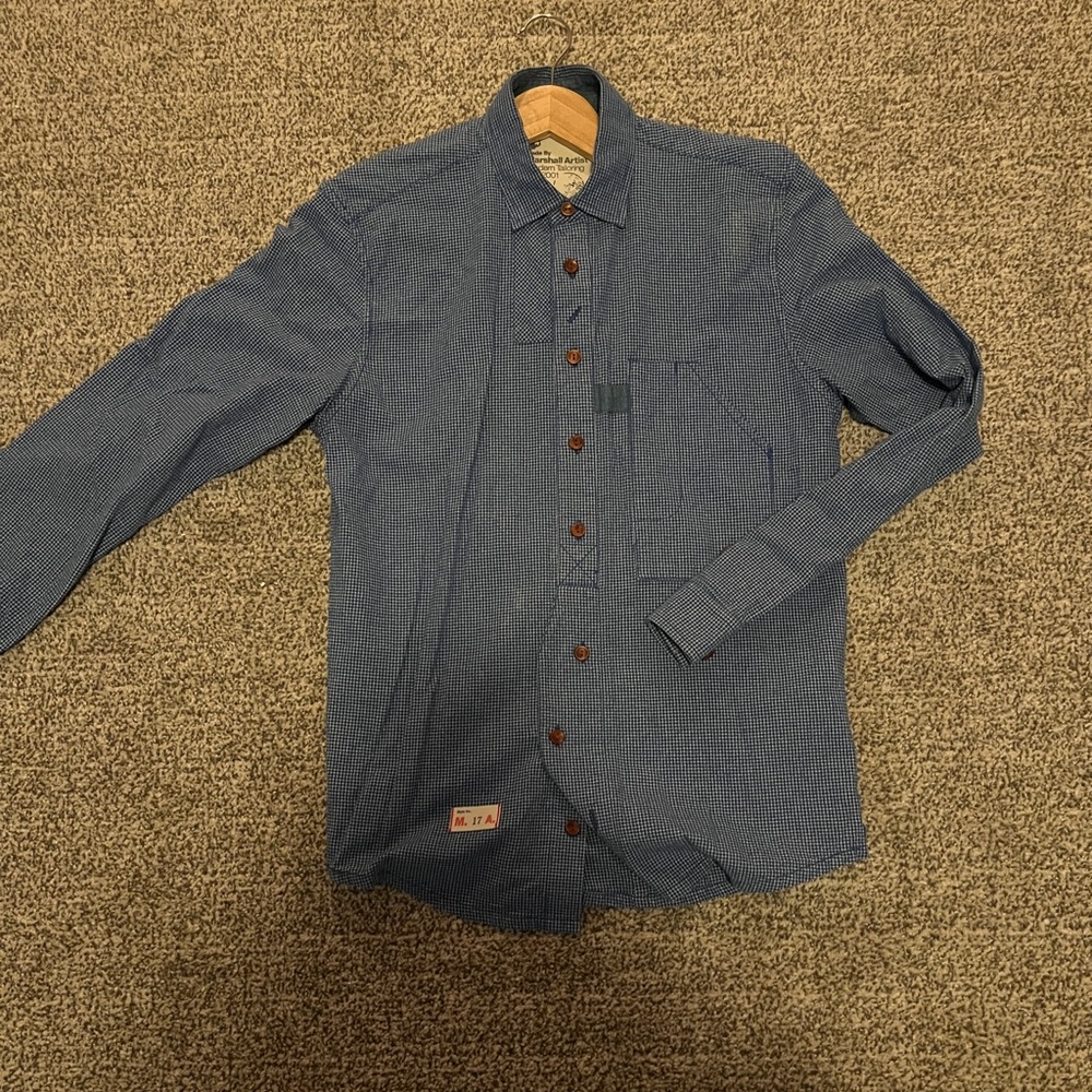 Marshall Artist Blue Checkered Shirt